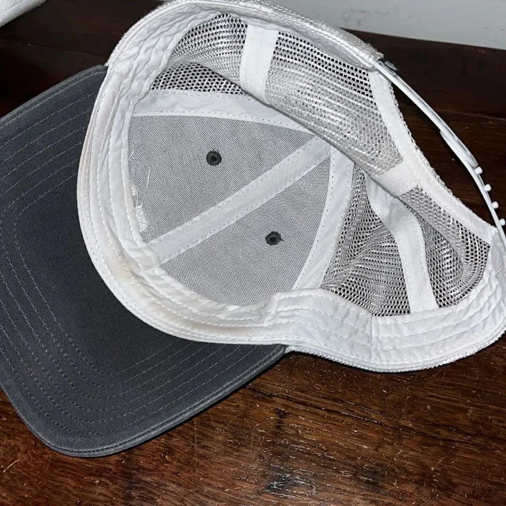 Old school North Face SnapBack mesh trucker low profile cap hat CSL Seqirus